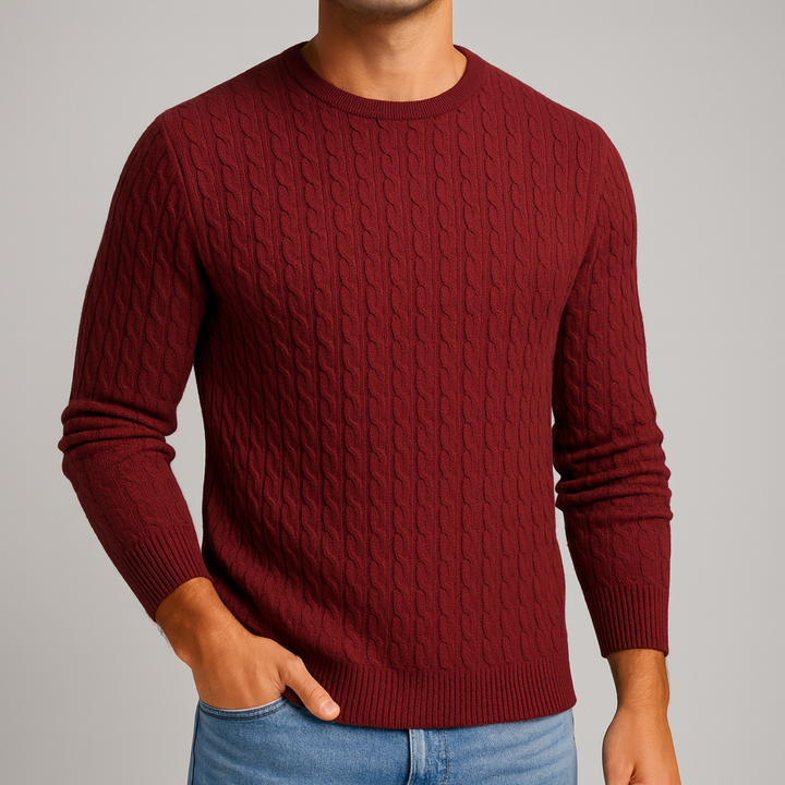Joseph | Men's Merino Wool Ribbed Crewneck Sweater