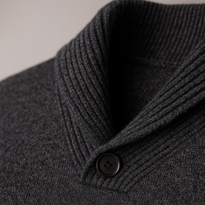 Michael | Men's Merino Wool Shawl Collar Sweater