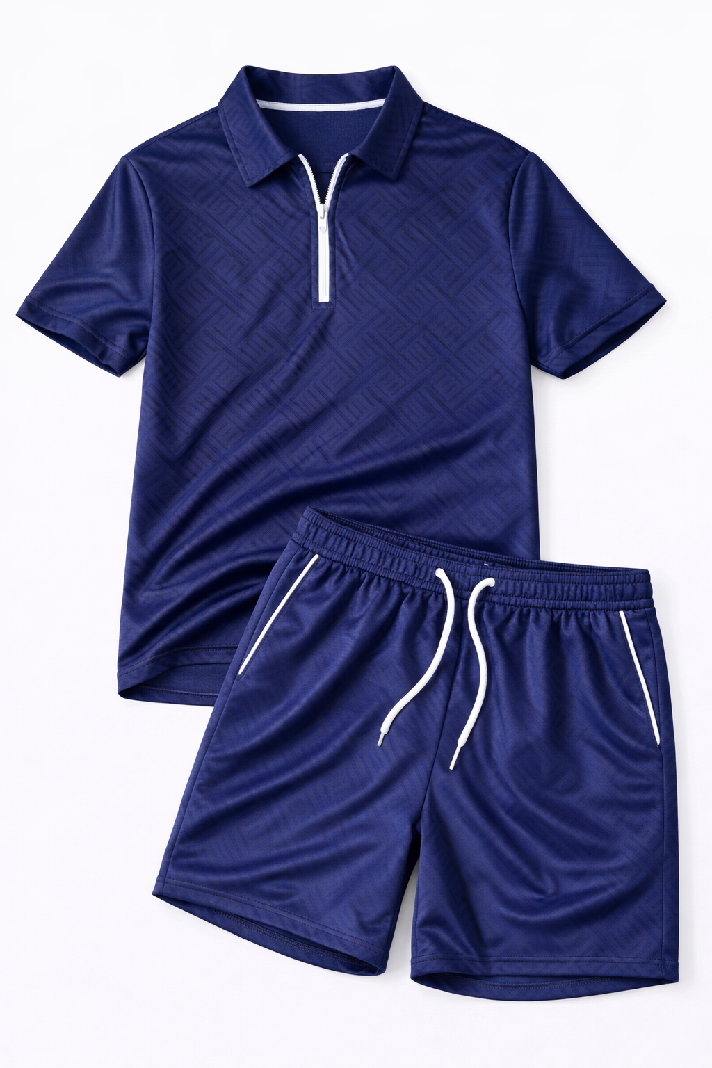 Men's Breathable Summer Set - Polo Shirt and Shorts for Casual Wear-The Yellow Prime
