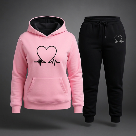 Women's Heartbeat Tracksuit Set – Everyday Wardrobe Essential