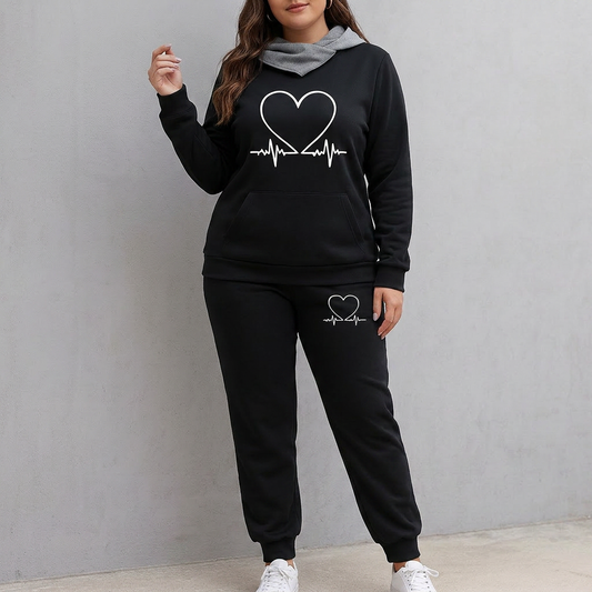 Women's Heartbeat Tracksuit Set – Everyday Wardrobe Essential