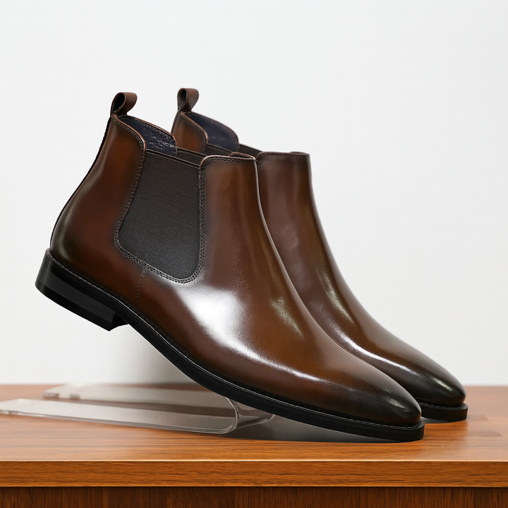 Men's Genuine Leather Chelsea Boots for Stylish Comfort-The Yellow Prime