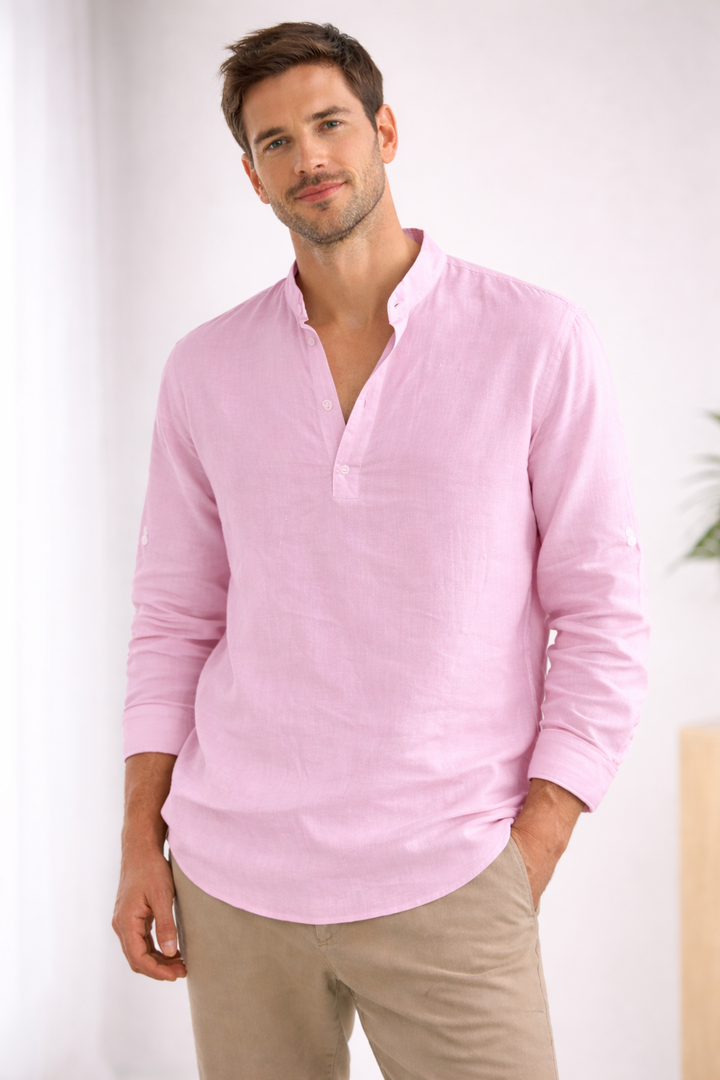 Men's Elegant Collared Shirt-The Yellow Prime