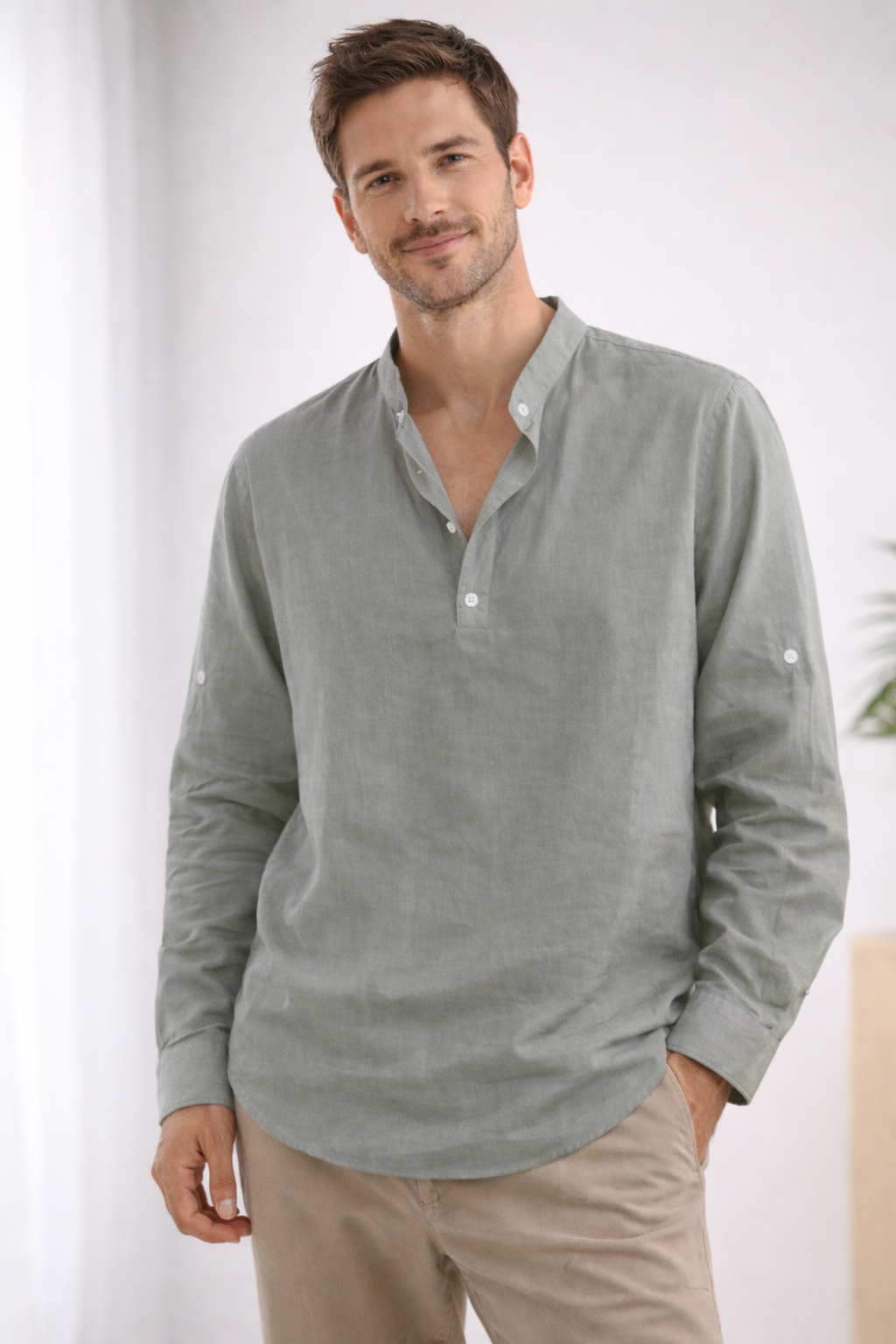 Men's Elegant Collared Shirt-The Yellow Prime