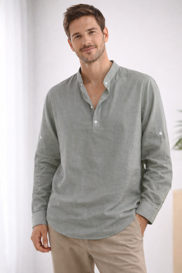 Men's Elegant Collared Shirt-The Yellow Prime