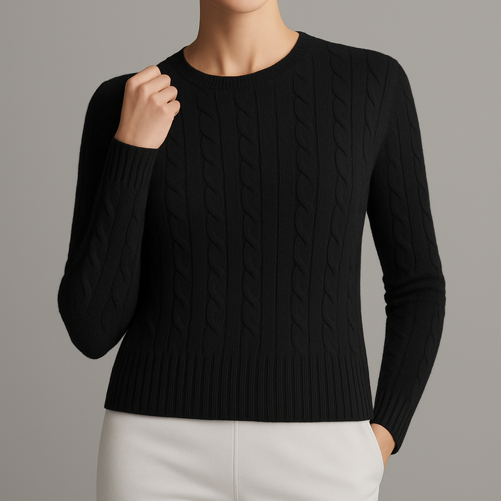Cora | Women's Cotton Cable-Knit Sweater
