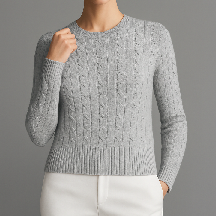Cora | Women's Cotton Cable-Knit Sweater