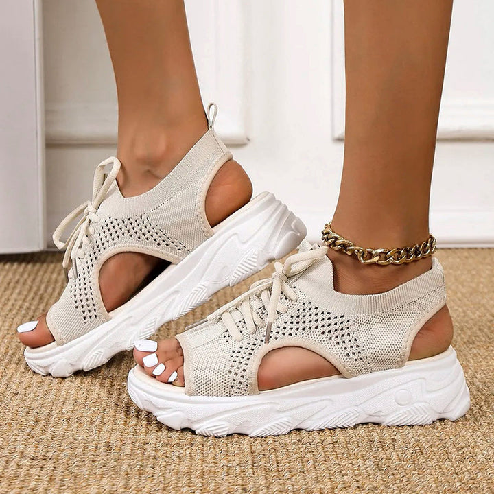Clarice | Women's Luxurious Breathable Platform Sandals-The Yellow Prime