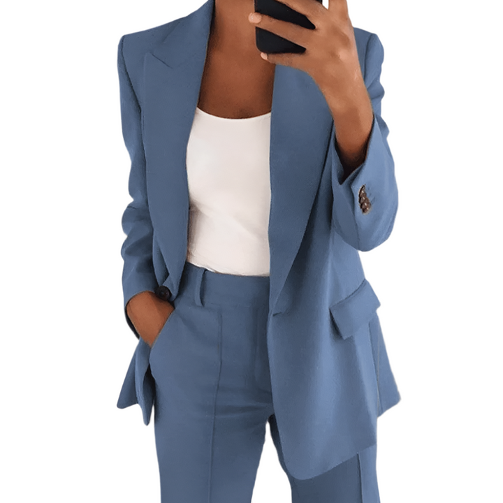 Women's Elegant Clean Silhouette Suit-The Yellow Prime