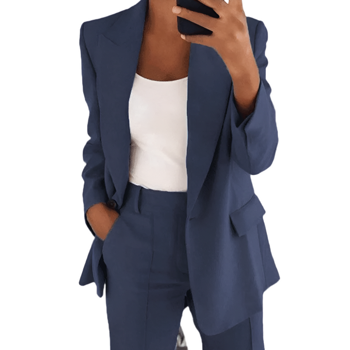 Women's Elegant Clean Silhouette Suit-The Yellow Prime