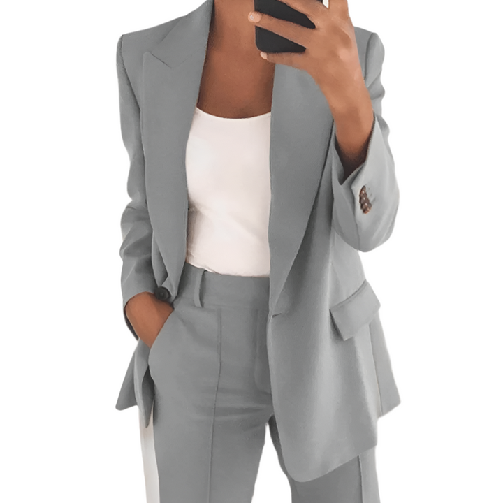 Women's Elegant Clean Silhouette Suit-The Yellow Prime