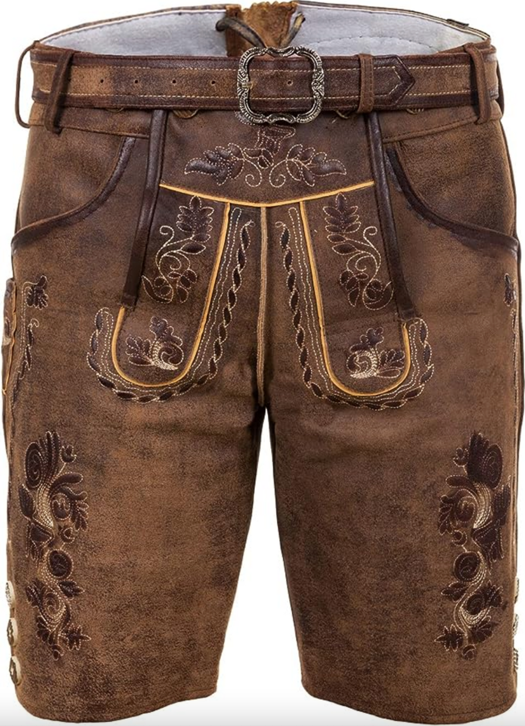 Men's embroidered detail shorts-The Yellow Prime
