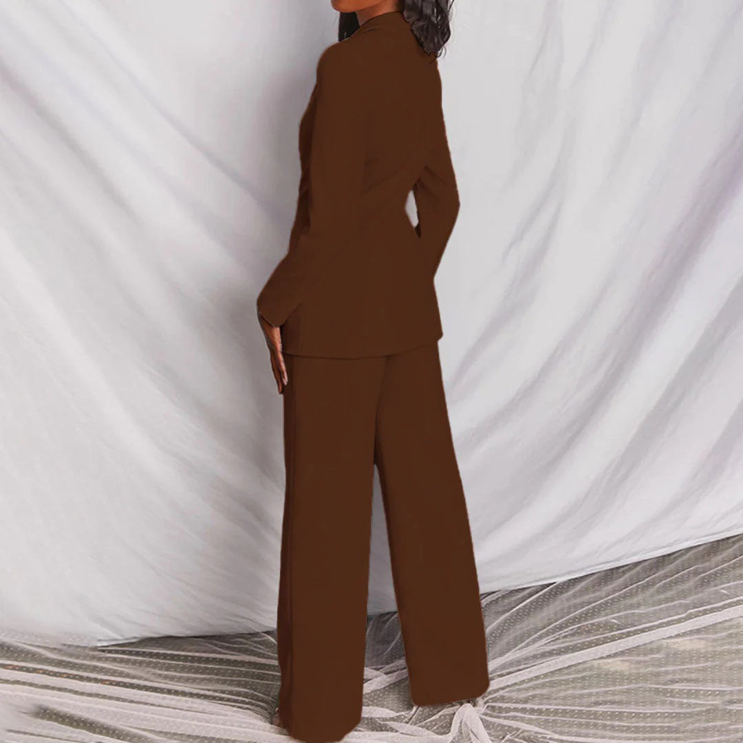 Women's Elegant Blazer and Pants Set for Stylish Outfits-The Yellow Prime
