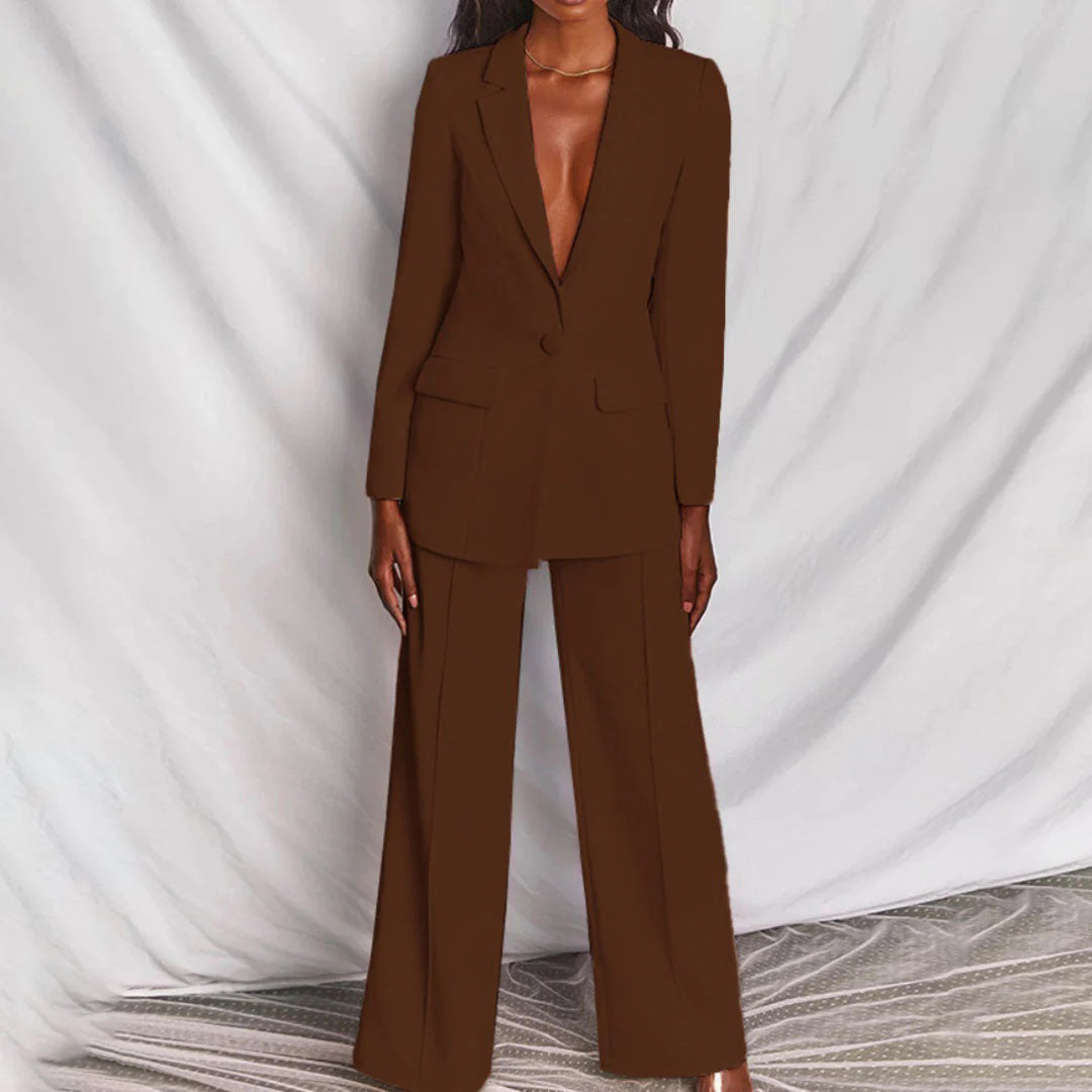 Women's Elegant Blazer and Pants Set for Stylish Outfits-The Yellow Prime