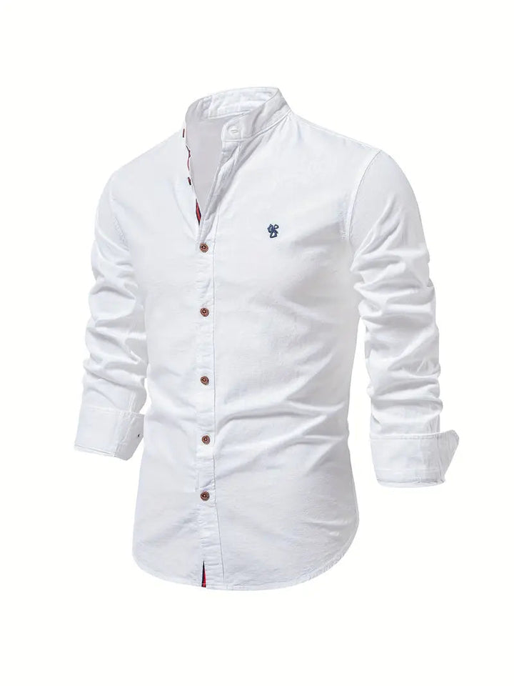 John | Men's Classic Button-Front Shirt-The Yellow Prime