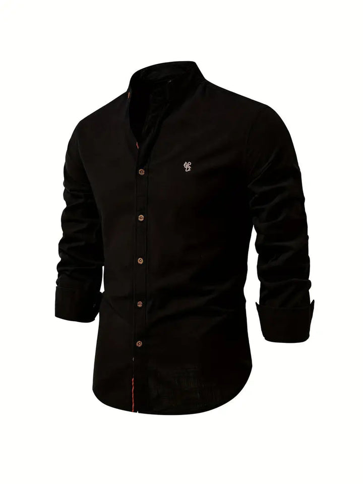 John | Men's Classic Button-Front Shirt-The Yellow Prime