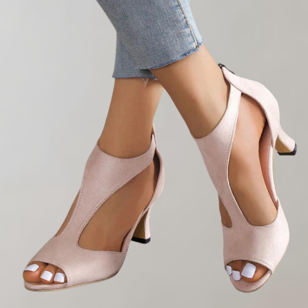 Women's Orthopedic Heeled Slide Sandals for Comfort and Style-The Yellow Prime