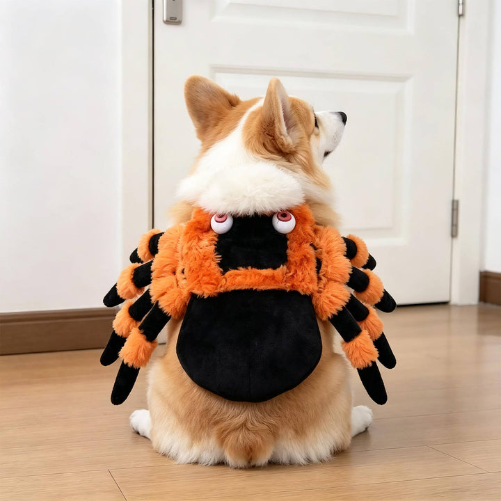 Costume da cane inquietante di Halloween con braccia imbottite per dolcetto o scherzetto