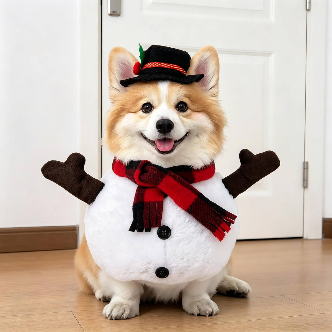 Costume da cane inquietante di Halloween con braccia imbottite per dolcetto o scherzetto
