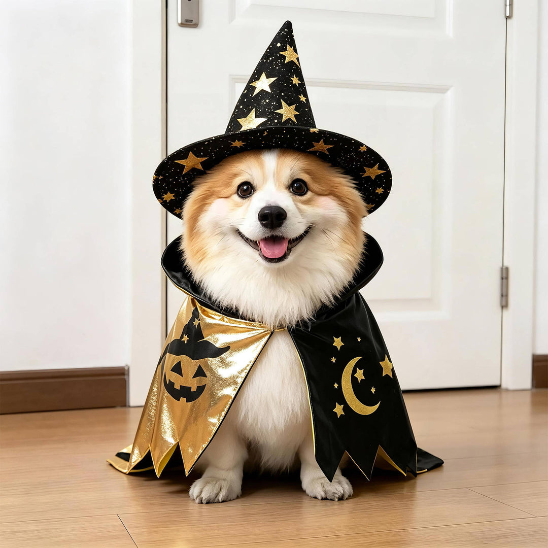 Costume da cane inquietante di Halloween con braccia imbottite per dolcetto o scherzetto