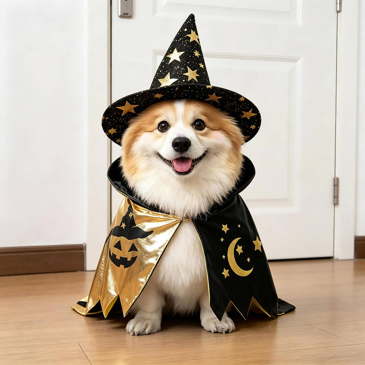 Costume da cane inquietante di Halloween con braccia imbottite per dolcetto o scherzetto