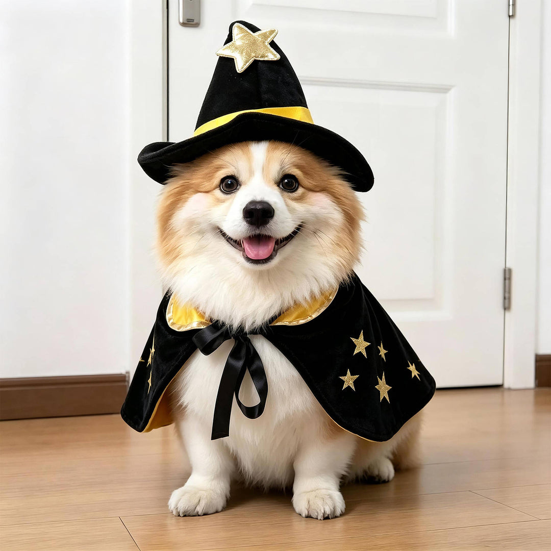 Costume da cane inquietante di Halloween con braccia imbottite per dolcetto o scherzetto