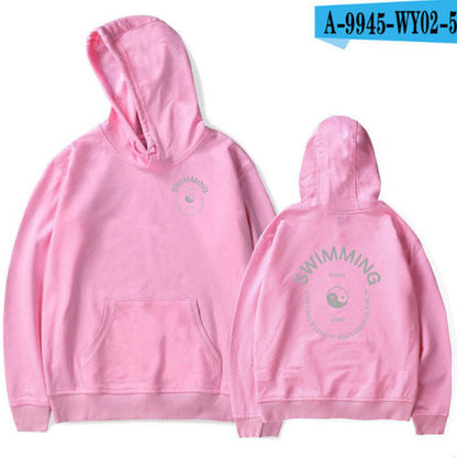 Przytulna bluza unisex wkładana przez głowę z kapturem - mieszanka bawełny na zimę