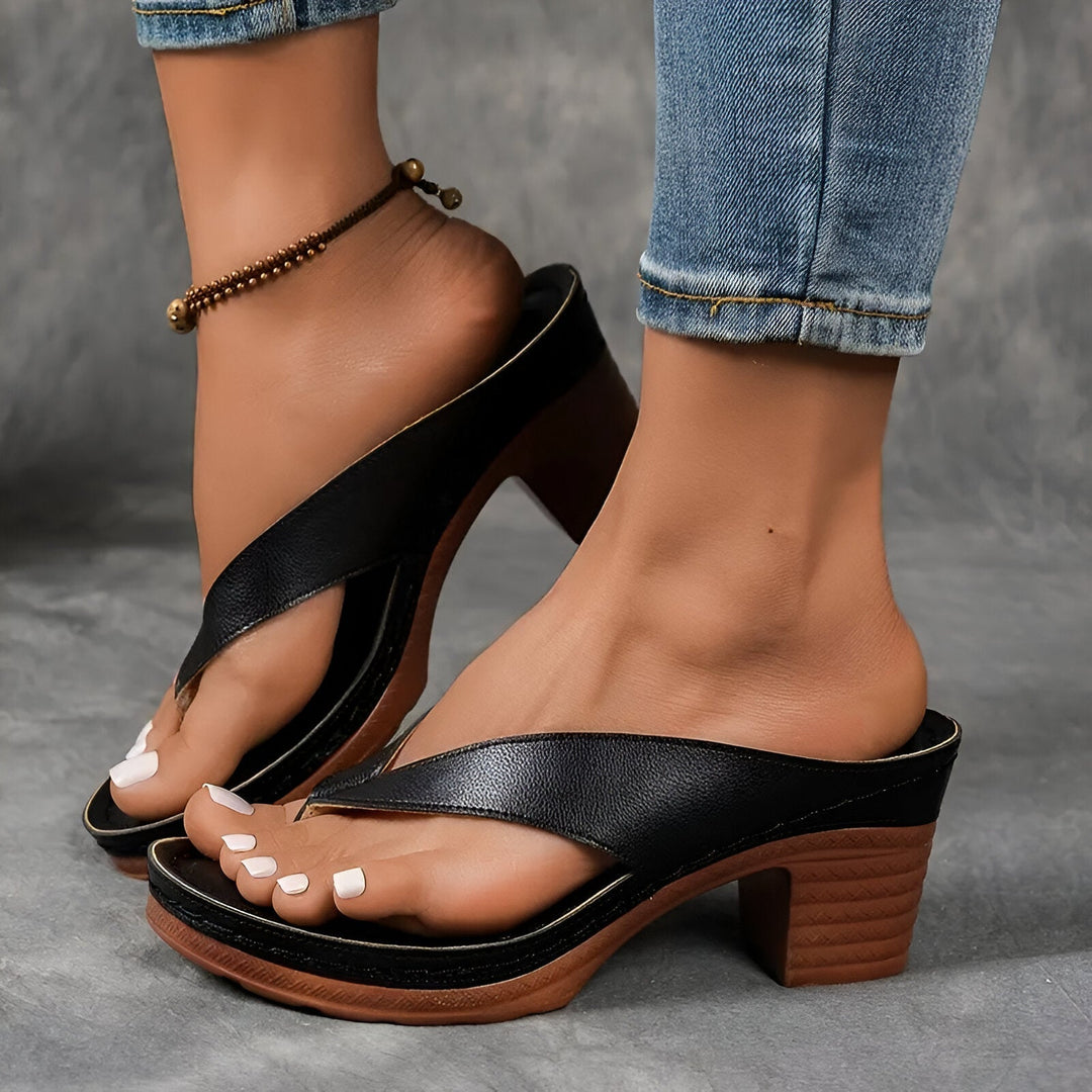Geneva | Women's Elegant High-Heeled Mule-The Yellow Prime