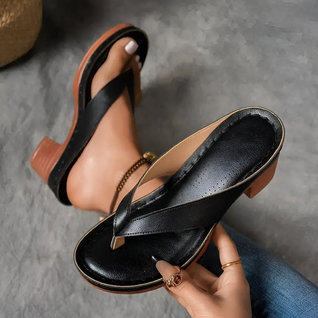 Geneva | Women's Elegant High-Heeled Mule-The Yellow Prime