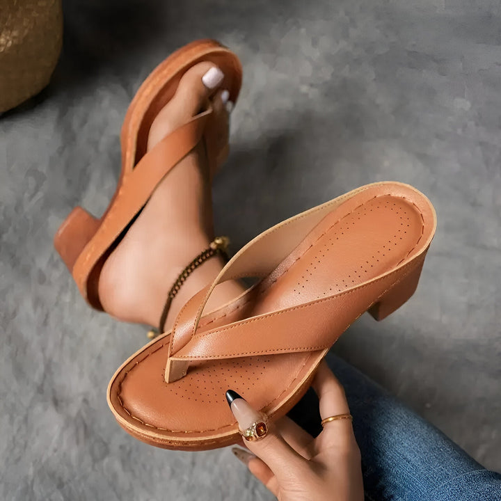 Geneva | Women's Elegant High-Heeled Mule-The Yellow Prime