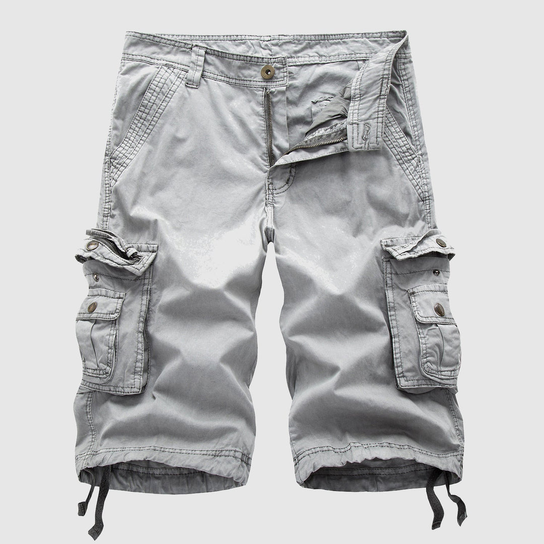 Esra | Men's Knee-Length Casual Cargo Shorts