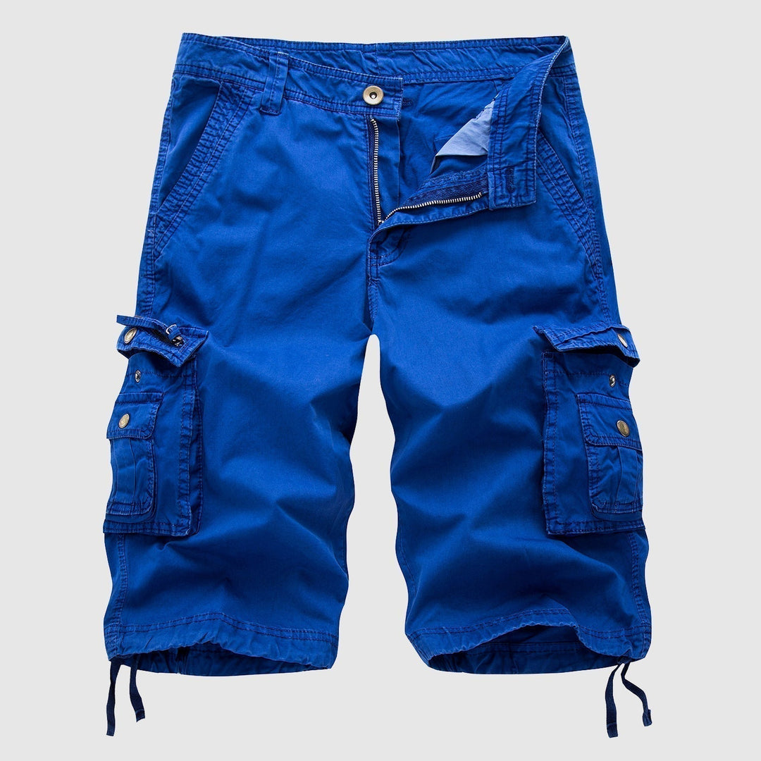 Esra | Men's Knee-Length Casual Cargo Shorts