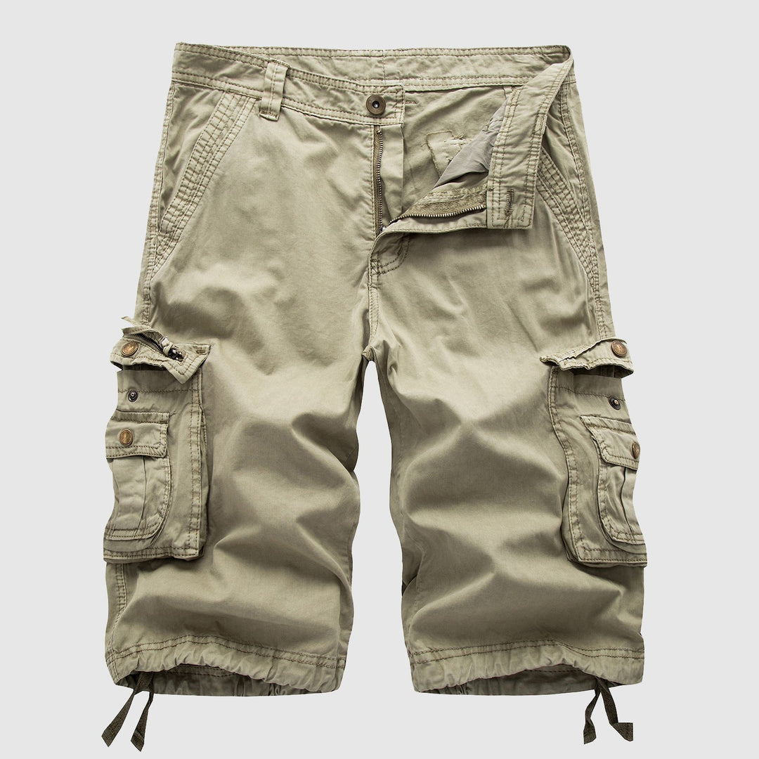 Esra | Men's Knee-Length Casual Cargo Shorts