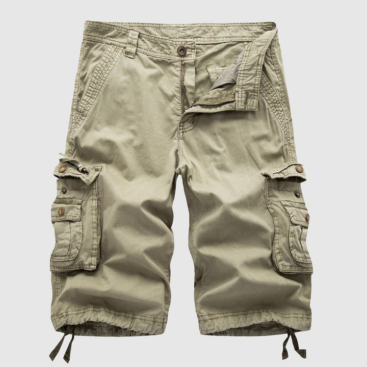 Esra | Men's Knee-Length Casual Cargo Shorts