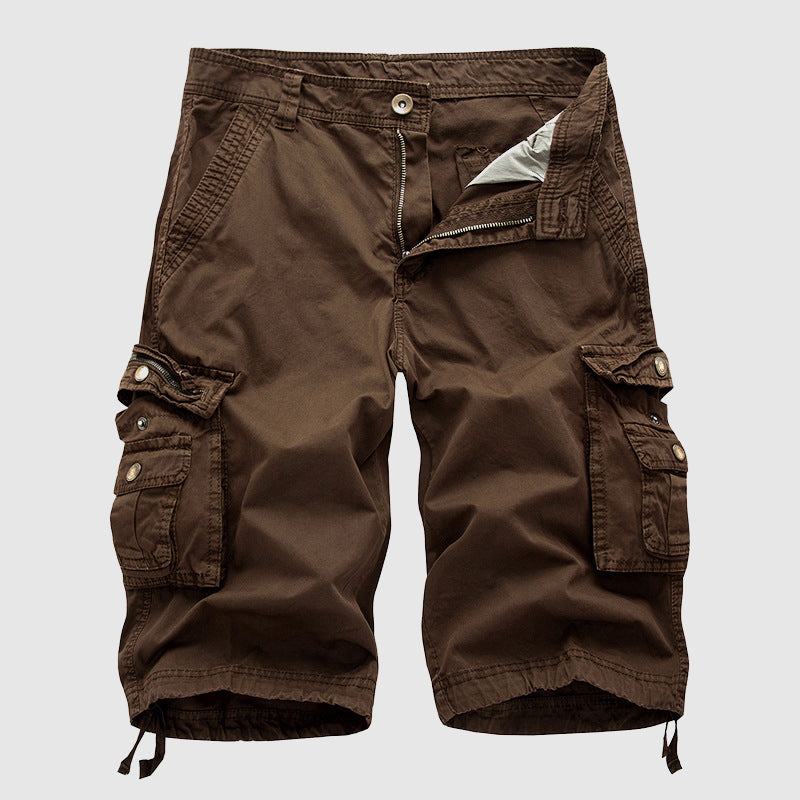 Esra | Men's Knee-Length Casual Cargo Shorts