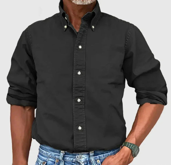 Daniel | Men's Relaxed Fit Casual Button-Up Shirt-The Yellow Prime