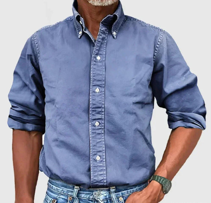 Daniel | Men's Relaxed Fit Casual Button-Up Shirt-The Yellow Prime
