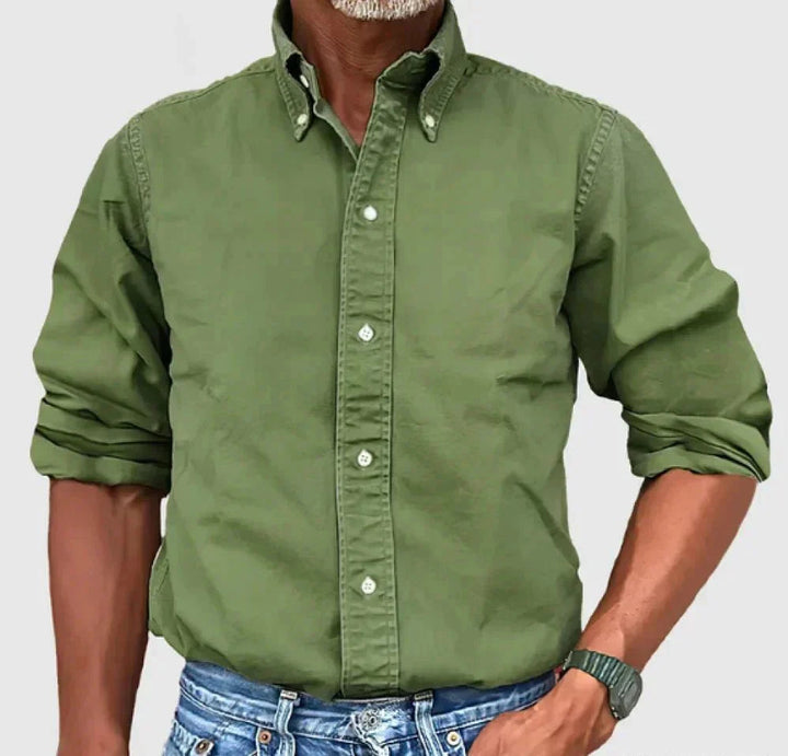 Daniel | Men's Relaxed Fit Casual Button-Up Shirt-The Yellow Prime