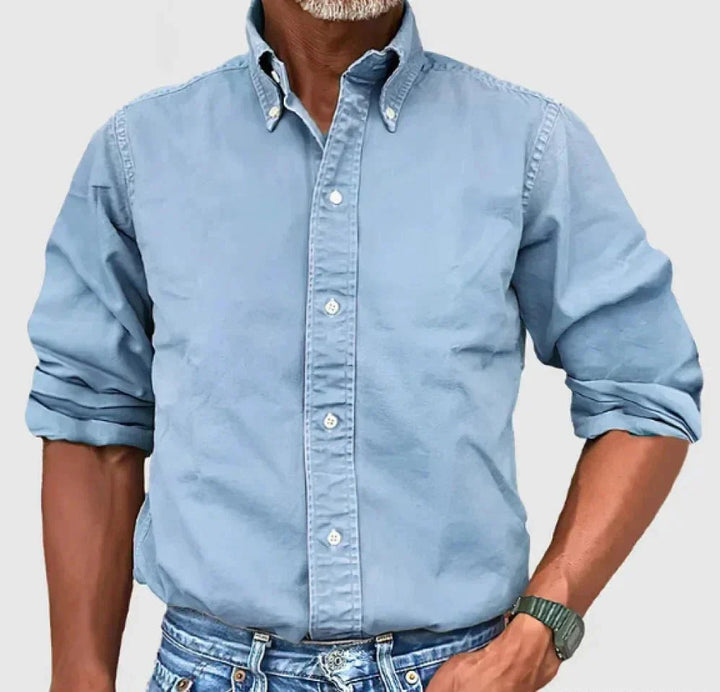 Daniel | Men's Relaxed Fit Casual Button-Up Shirt-The Yellow Prime
