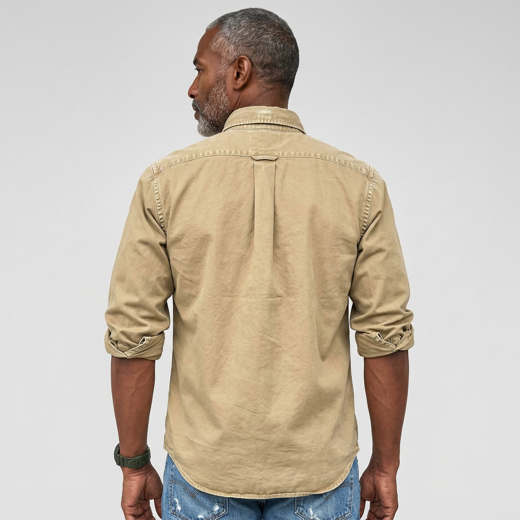 Daniel | Men's Relaxed Fit Casual Button-Up Shirt-The Yellow Prime