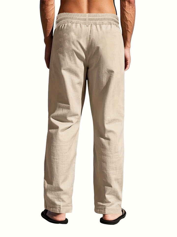 Daniel | Relaxed Fit Linen Men's Pants-The Yellow Prime