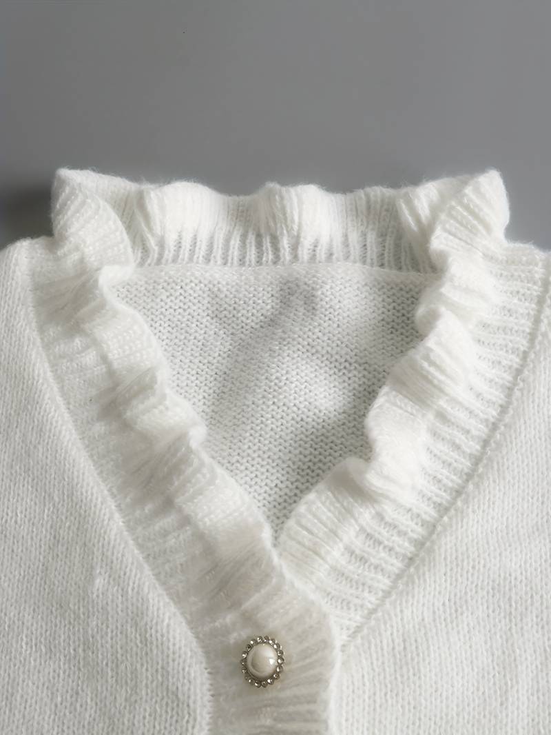 Darcey | Women's Ruffle Blouse with Buttons-The Yellow Prime