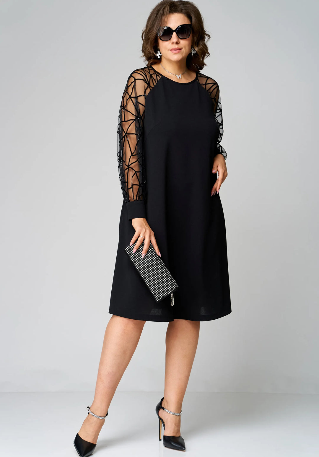 Darcy | Women's Elegant Tunic Dress-The Yellow Prime