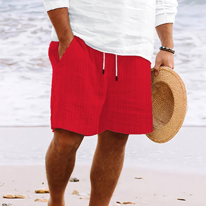 Dario | Men's Casual Striped Summer Shorts-The Yellow Prime