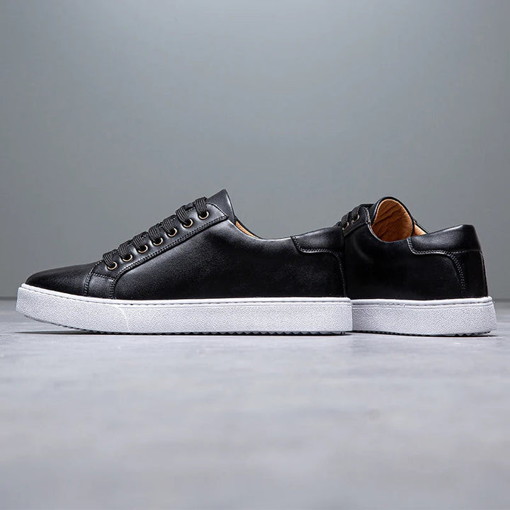 David | Men's Leather Sneakers-The Yellow Prime