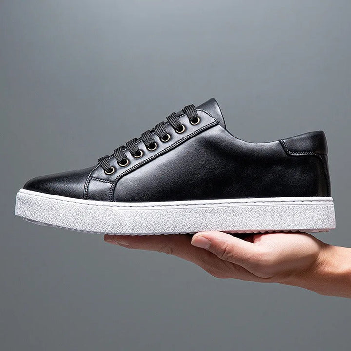 David | Men's Leather Sneakers-The Yellow Prime