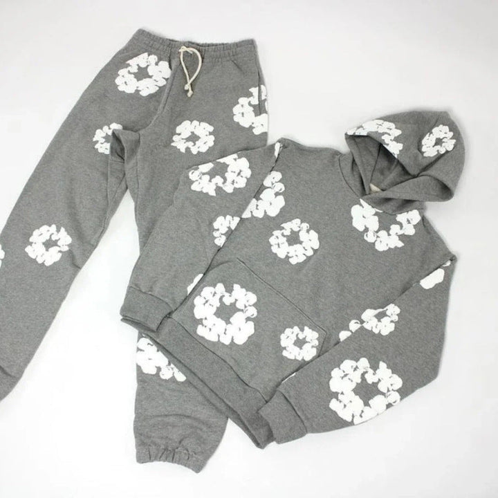 Denim Tears Printed Tracksuit Set for Men & Women – Casual Streetwear Outfit