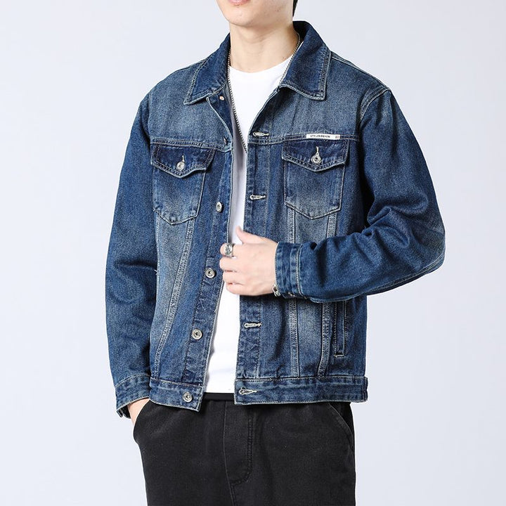 Men's Fade Denim Jacket-The Yellow Prime