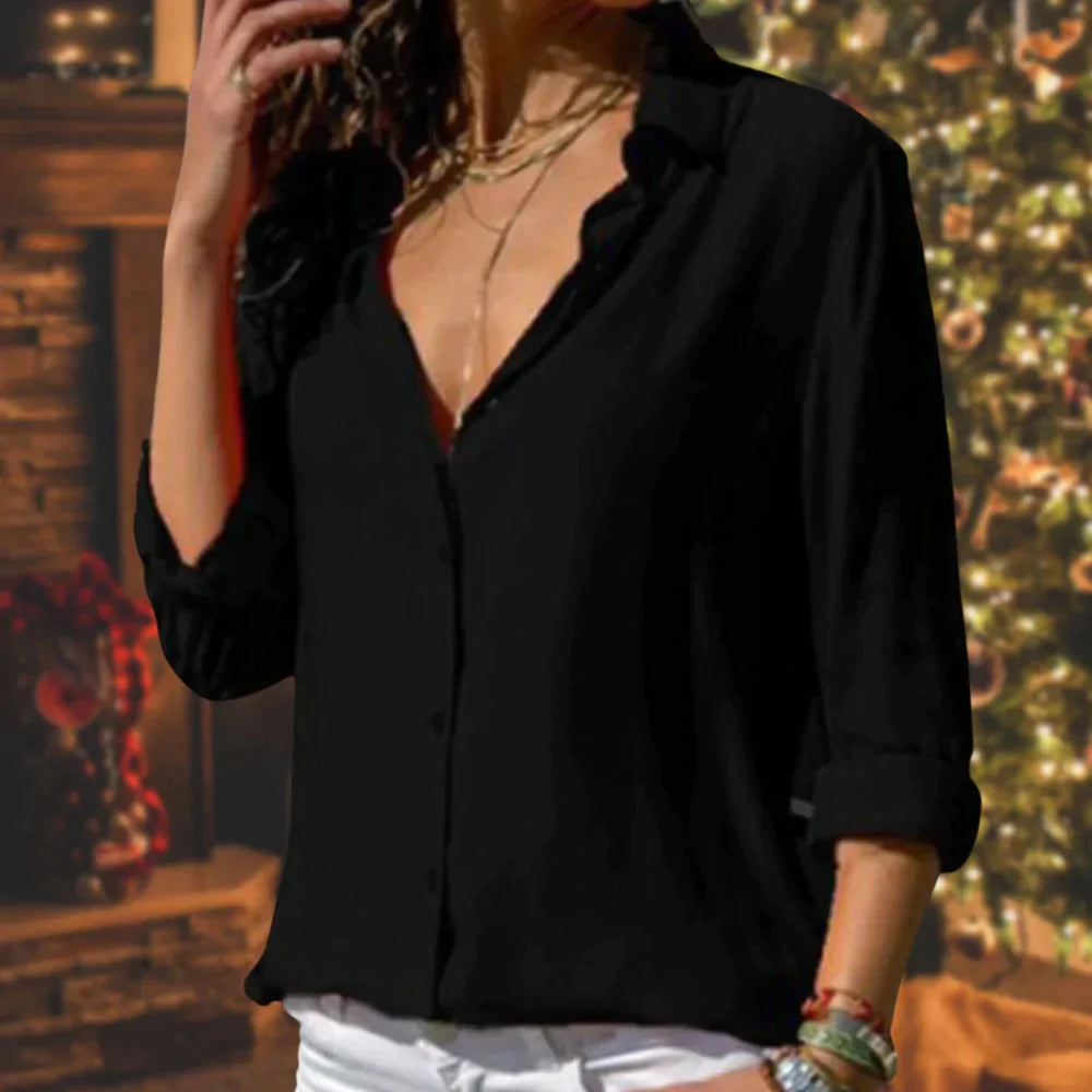 Women's Elegant Festive Blouses for Holiday Celebrations-The Yellow Prime