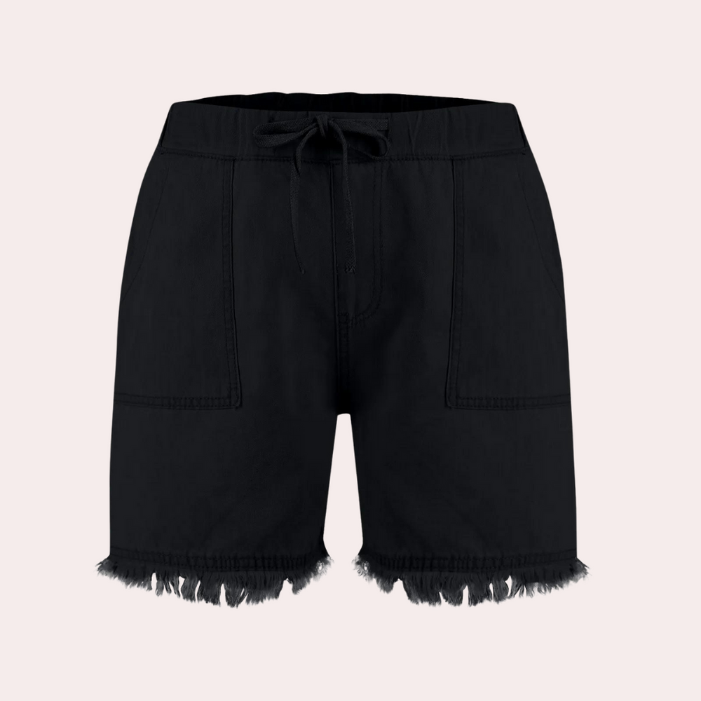 Dolphins | Women's Elegant and Comfortable Shorts with Side Pockets-The Yellow Prime